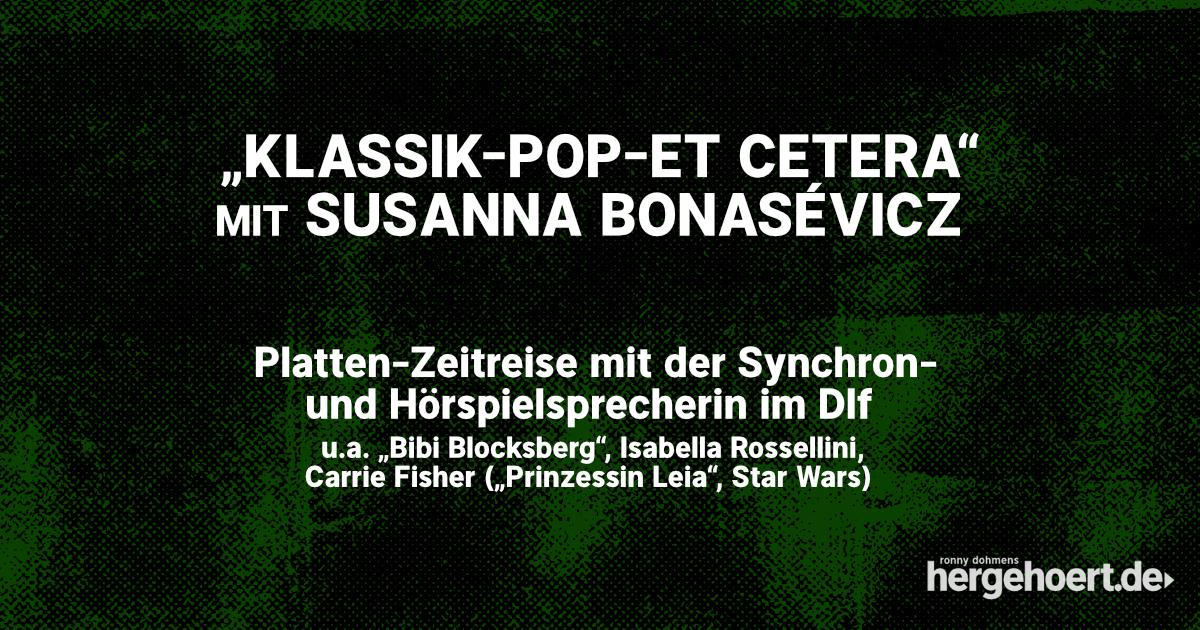 Susanna Bonaséwicz bei Klassik-Pop-Et cetera (DLF)