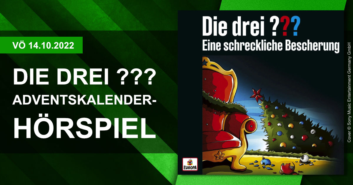 Die drei ???-Adventskalenderfolge 2022 | Cover © Sony Music Entertainment Germany GmbH