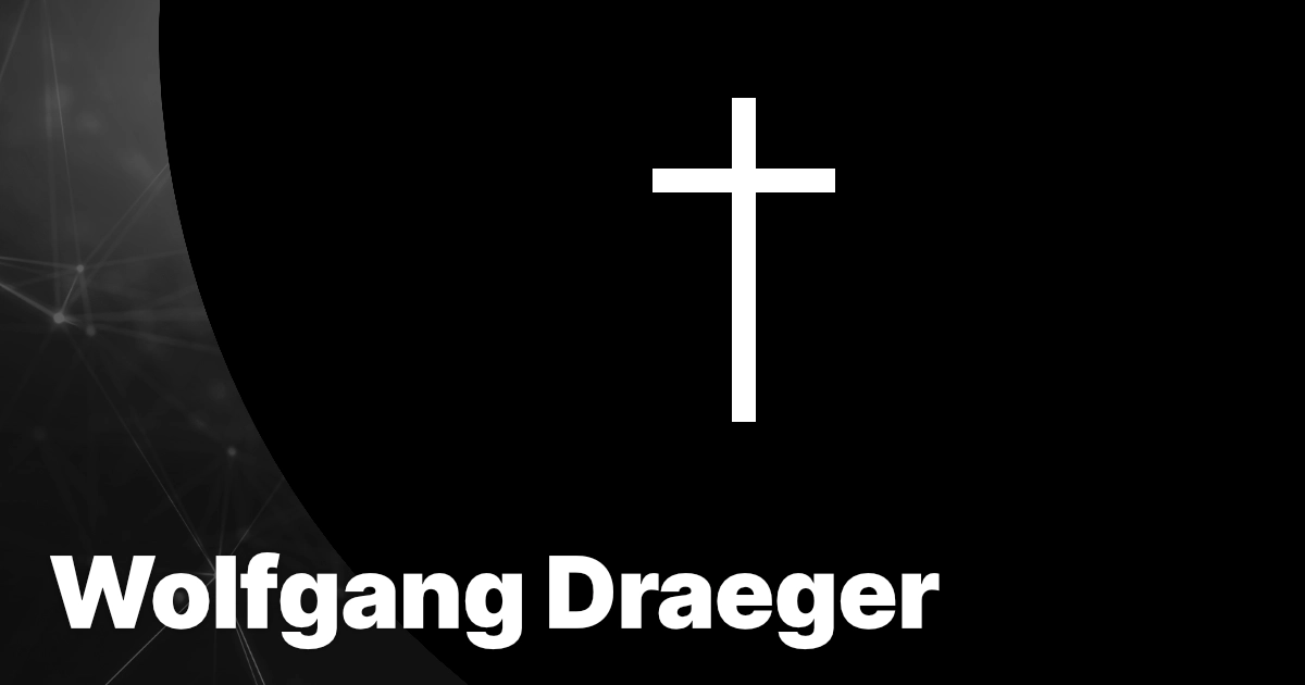 Wolfgang Draeger verstorben